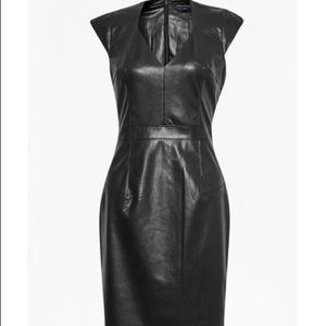 French Connection Atlantic Faux Lather Dress